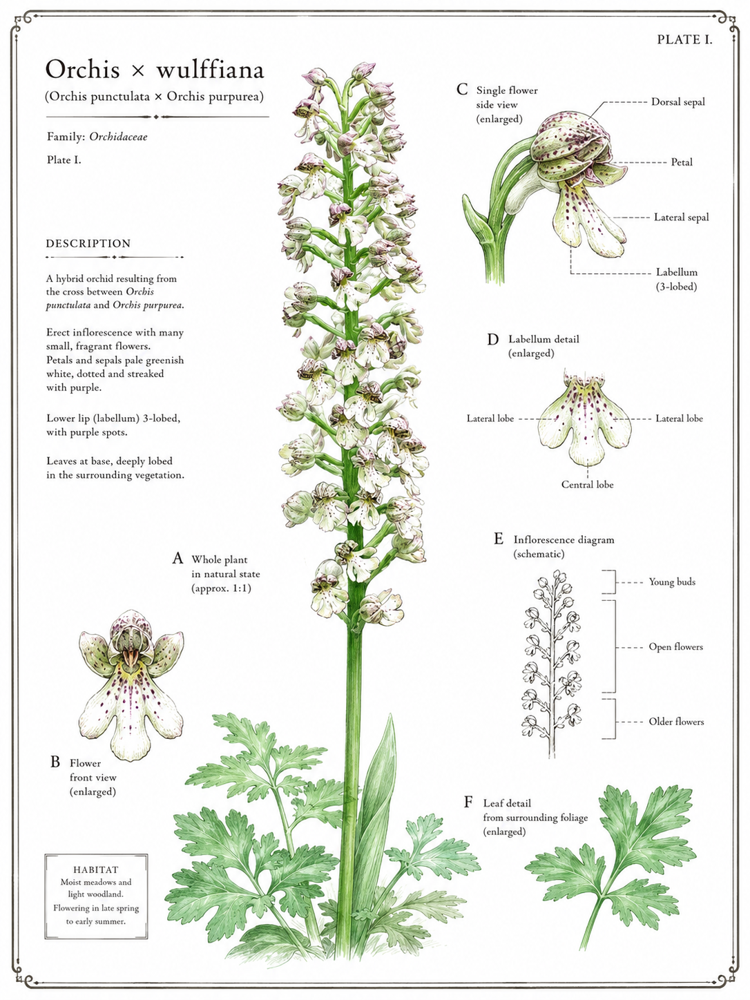 Orchis x wulffiana